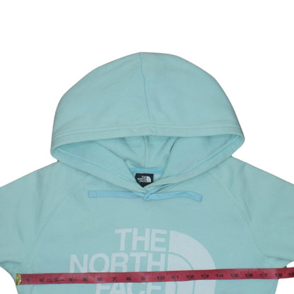 Womens UK Size S The North Face Blue Pullover Hoodie