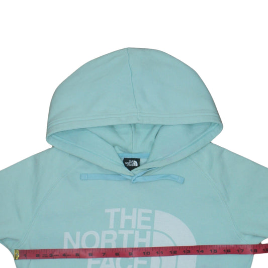 Womens UK Size S The North Face Blue Pullover Hoodie