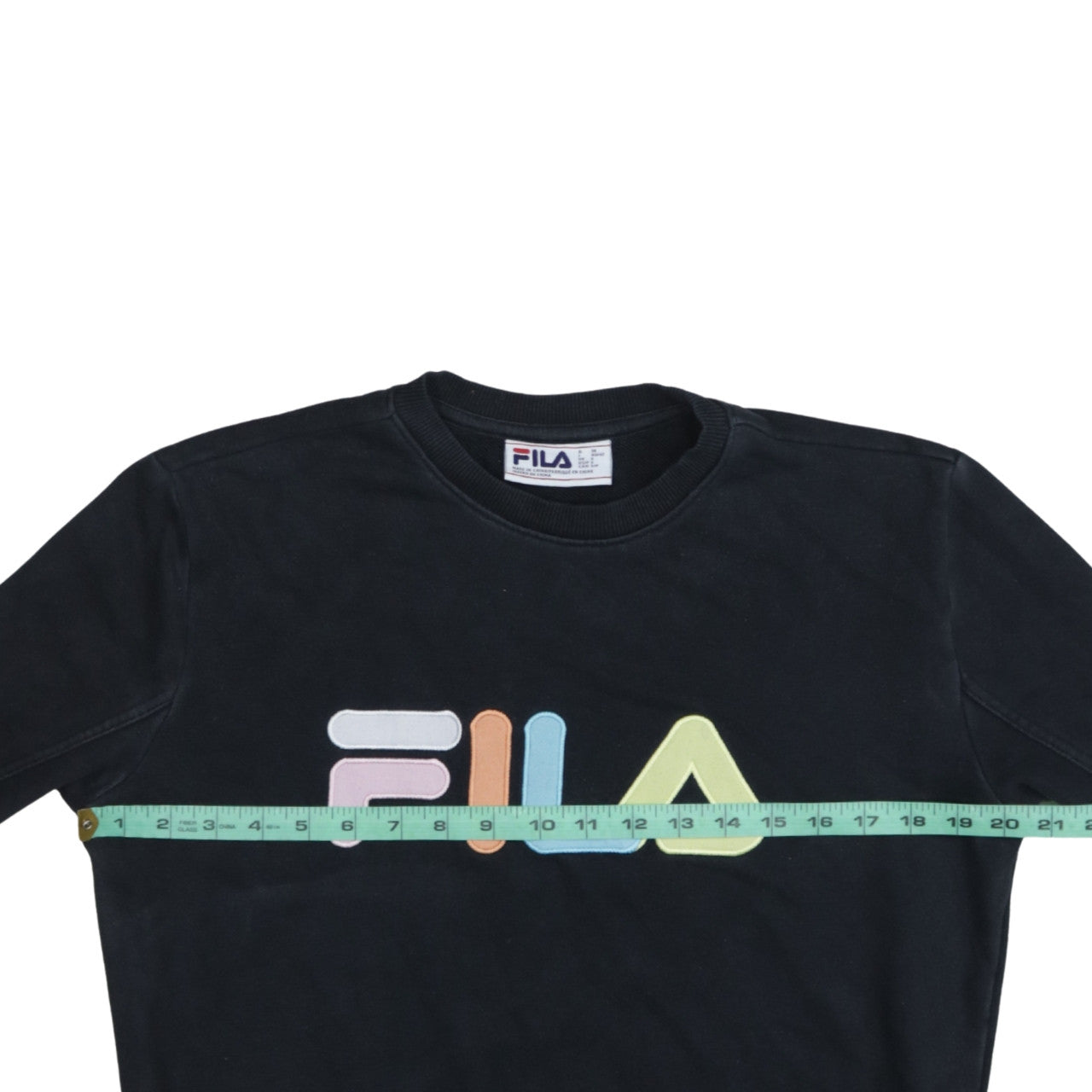 Womens UK Size S FILA Black Pullover Sweatshirt