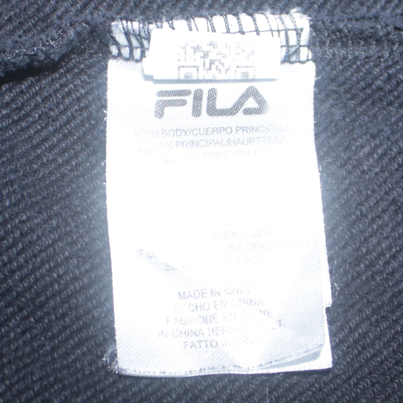 Womens UK Size S FILA Black Pullover Sweatshirt