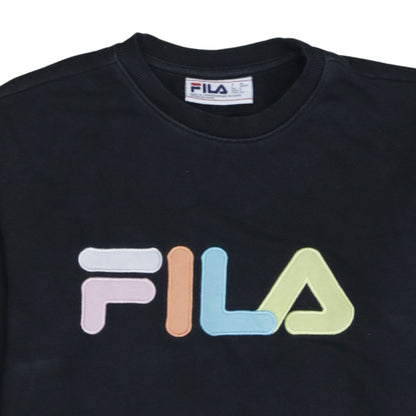 Womens UK Size S FILA Black Pullover Sweatshirt
