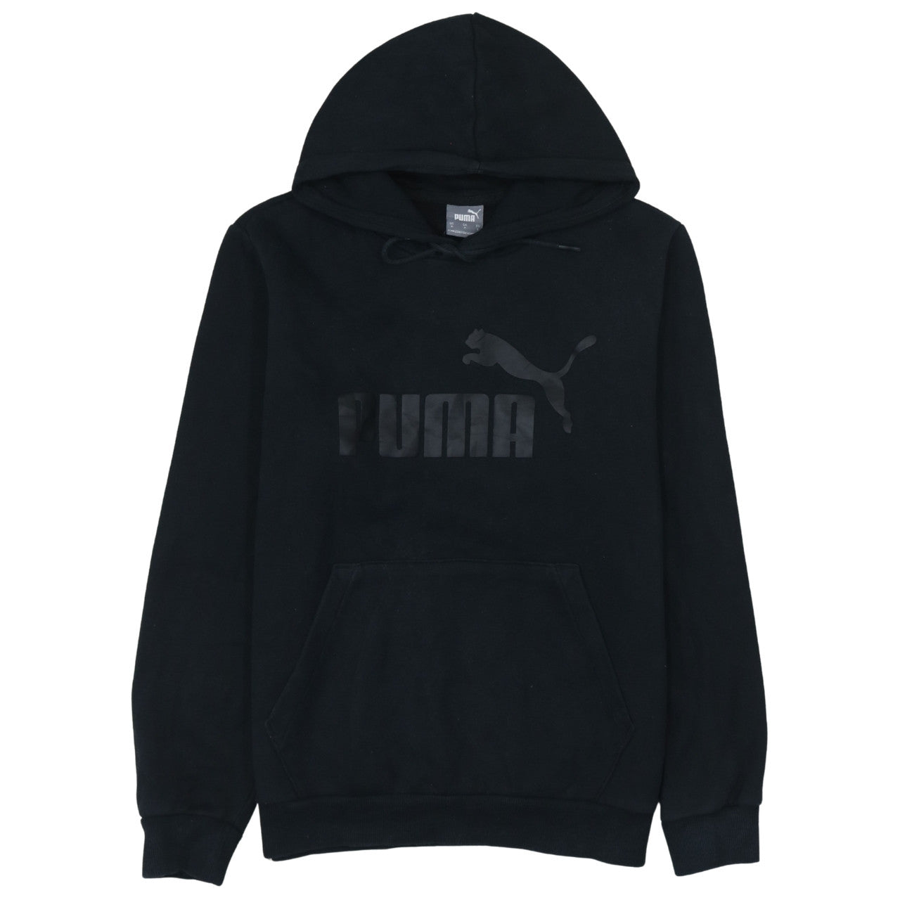 Mens UK Size S PUMA Black Pullover Hoodie