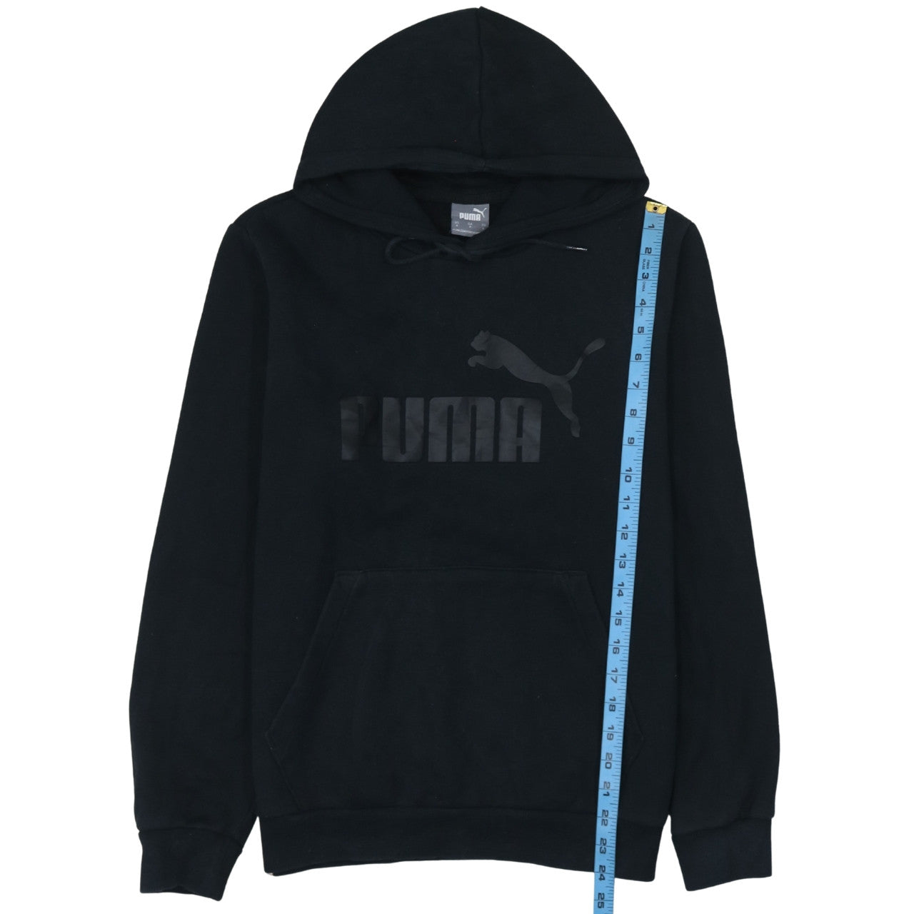 Mens UK Size S PUMA Black Pullover Hoodie