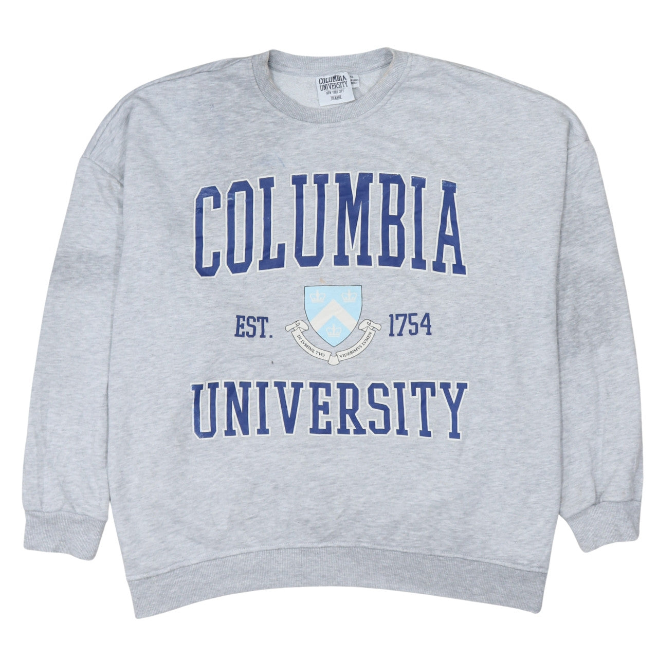 Womens UK Size XL Columbia University Grey Pullover Sweatshirt
