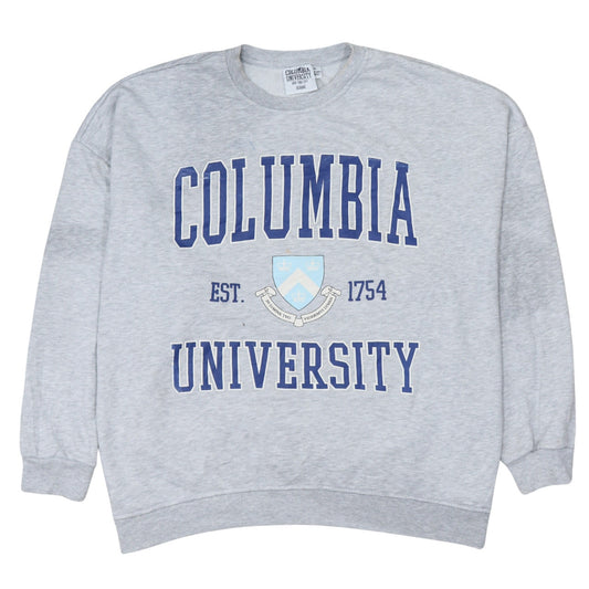 Womens UK Size XL Columbia University Grey Pullover Sweatshirt