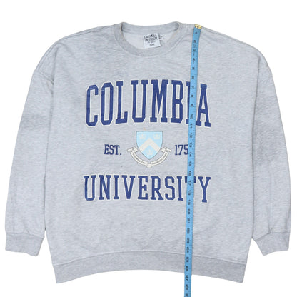 Womens UK Size XL Columbia University Grey Pullover Sweatshirt
