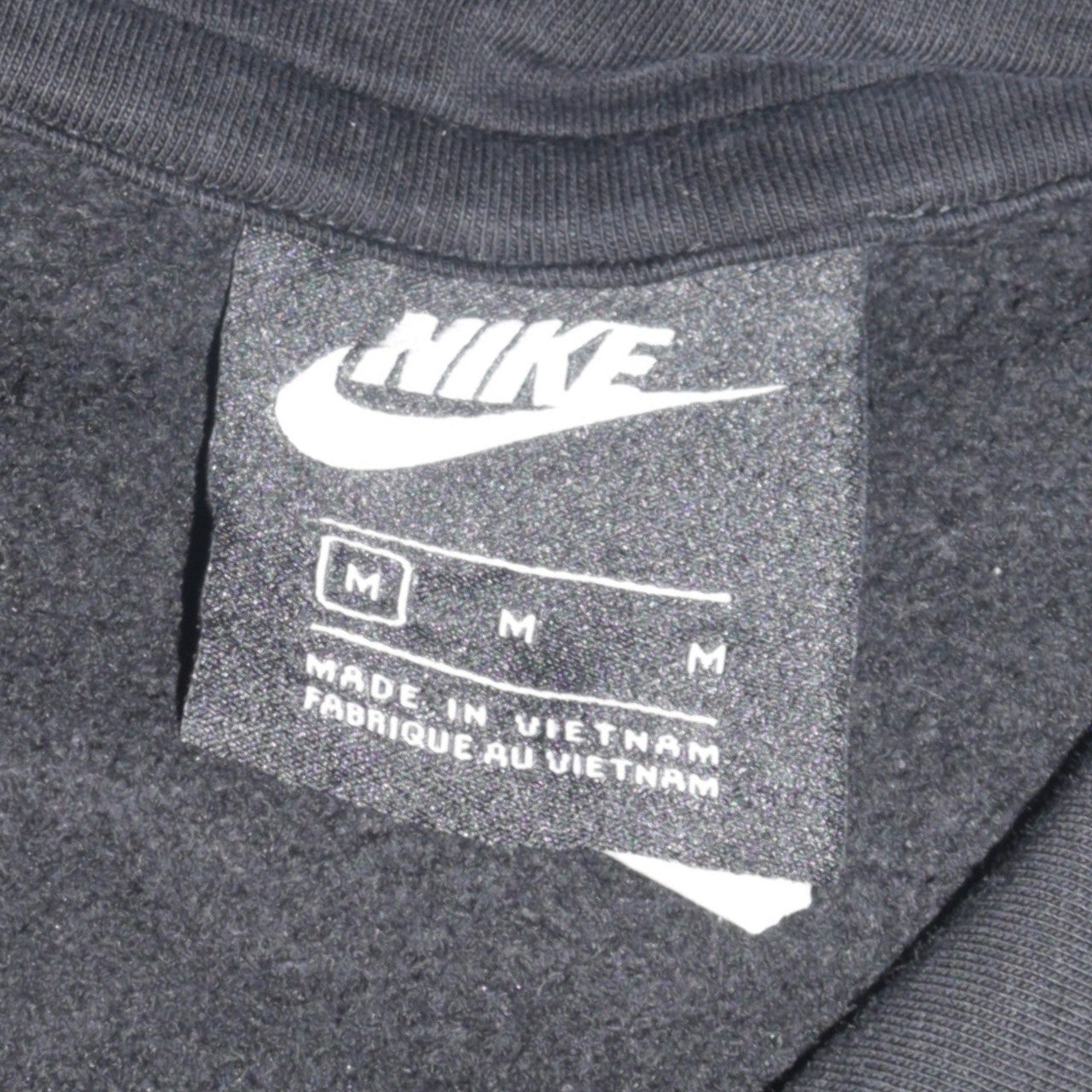 Mens UK Size M Nike Black Pullover Hoodie