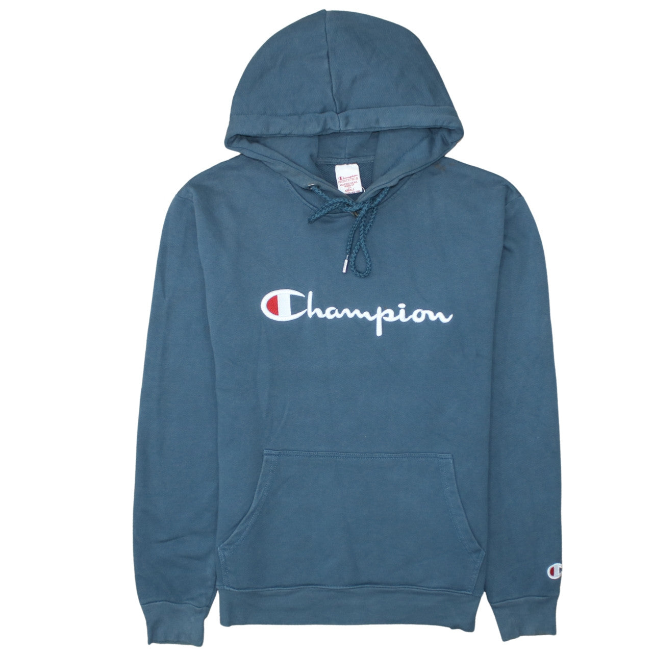 Mens UK Size S Champion Blue Pullover Hoodie