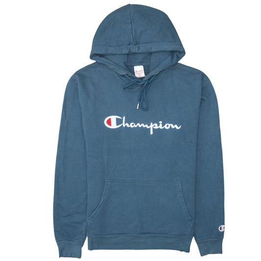 Mens UK Size S Champion Blue Pullover Hoodie
