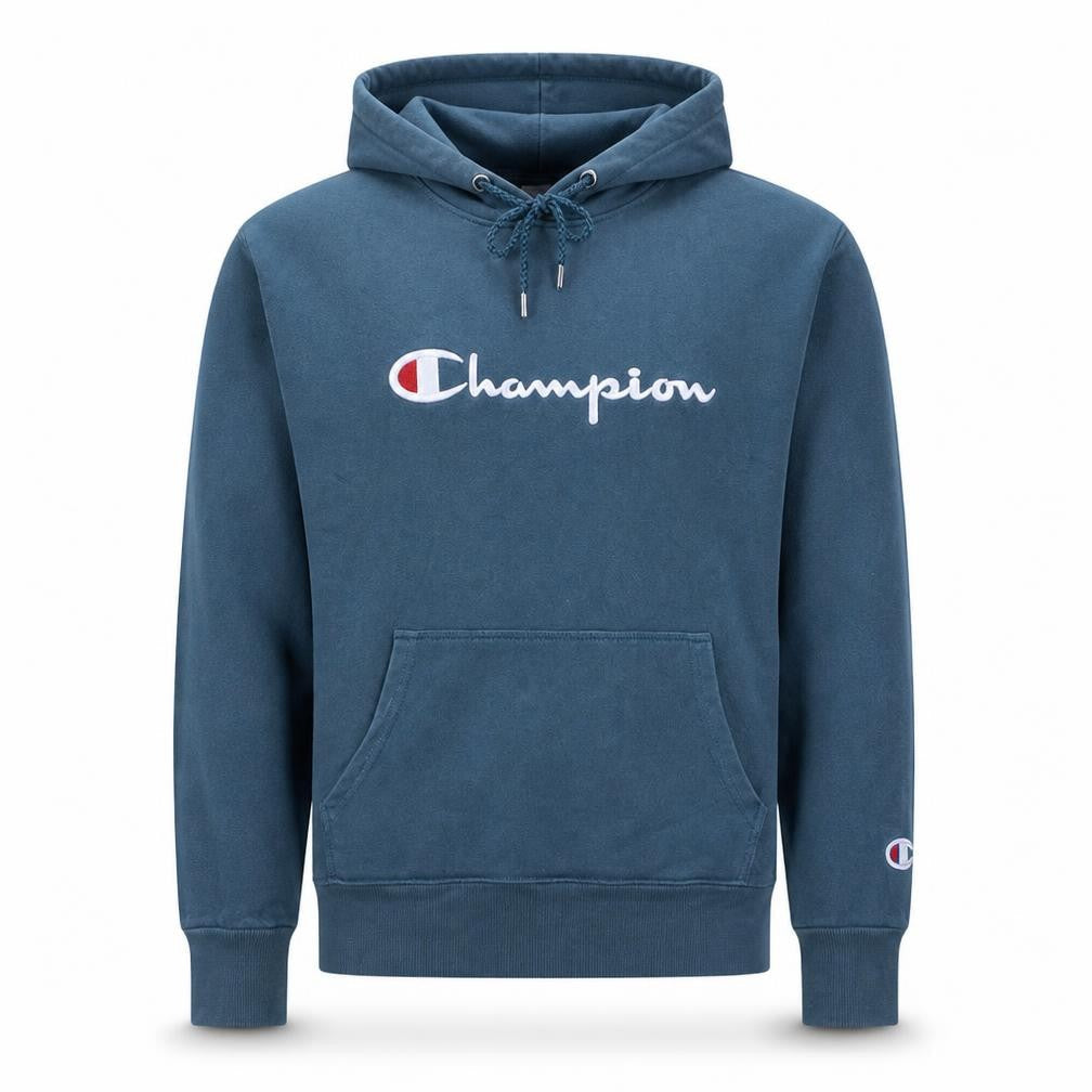 Mens UK Size S Champion Blue Pullover Hoodie