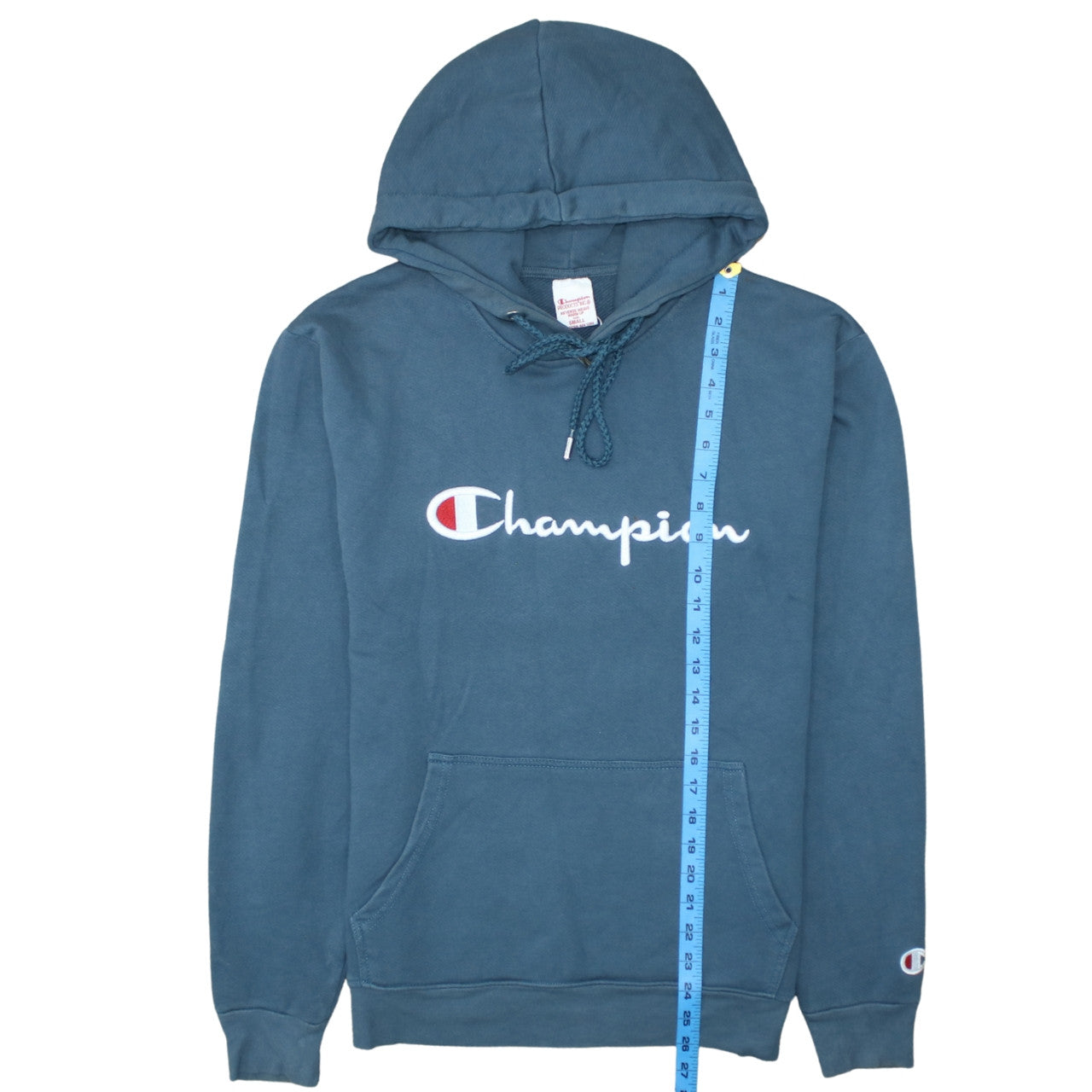 Mens UK Size S Champion Blue Pullover Hoodie