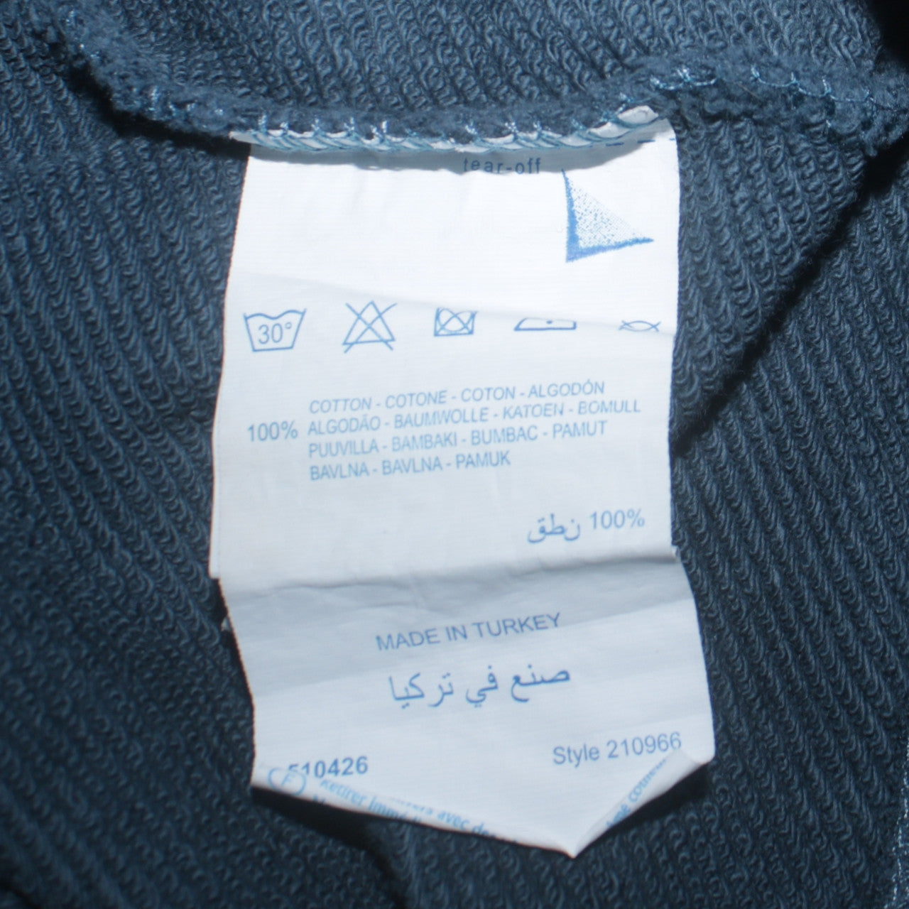 Mens UK Size S Champion Blue Pullover Hoodie