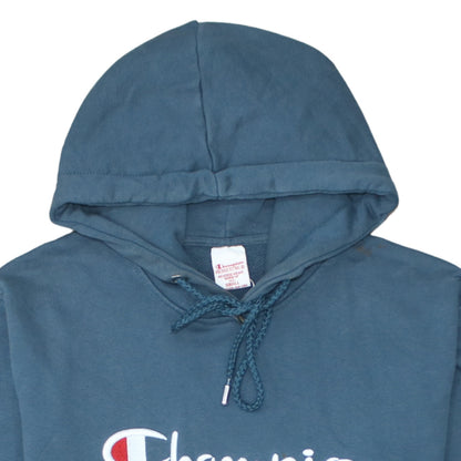Mens UK Size S Champion Blue Pullover Hoodie