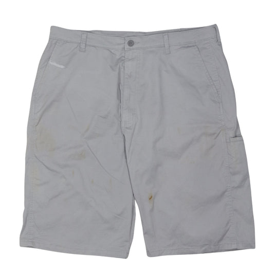Wrangler Men's Grey Cargo Shorts 38 Tall Cotton Stretch Casual