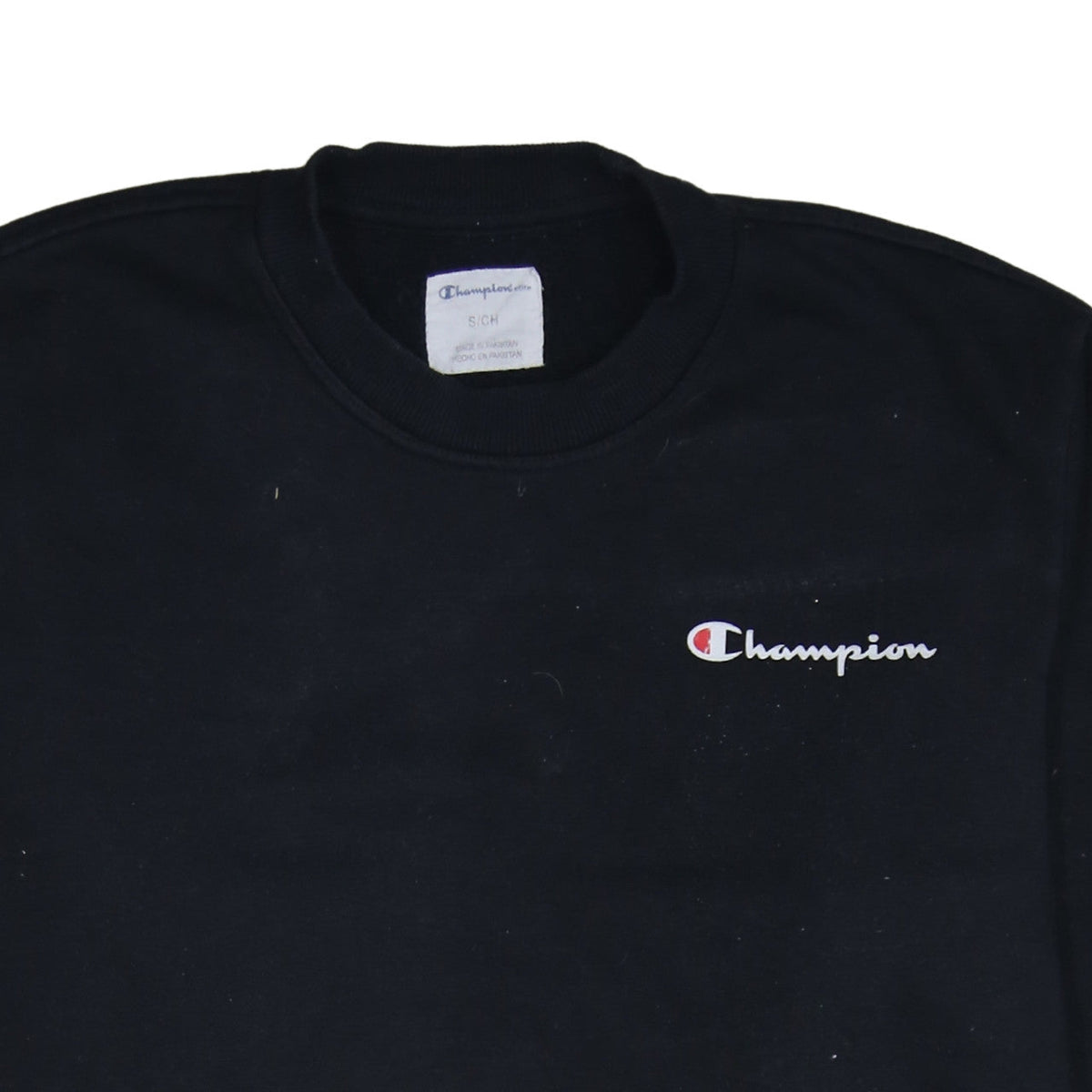Mens UK Size S Champion Black Pullover Sweatshirt