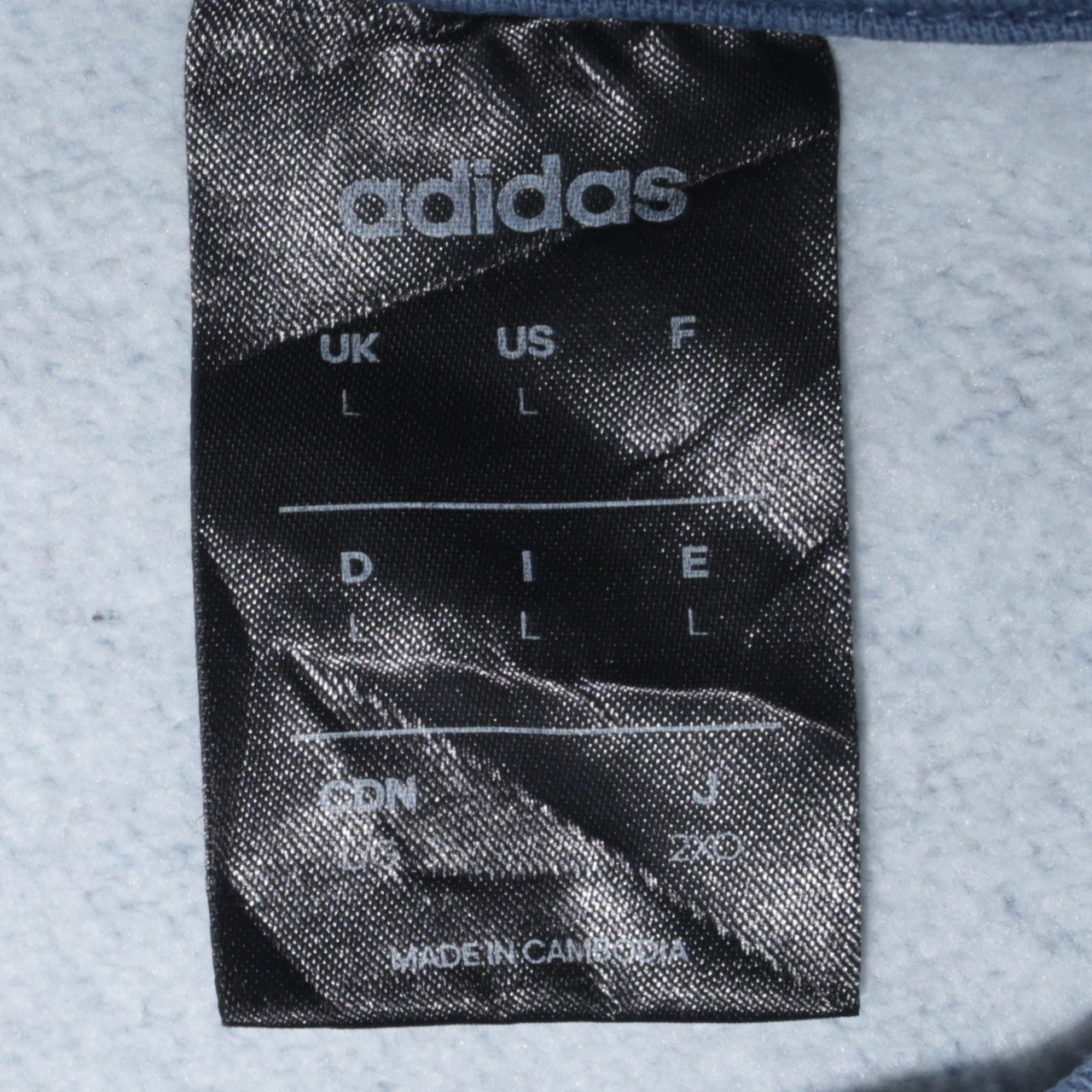 Mens UK Size L adidas Blue Pullover Sweatshirt