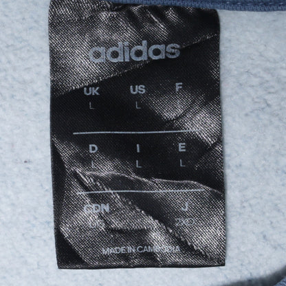 Mens UK Size L adidas Blue Pullover Sweatshirt