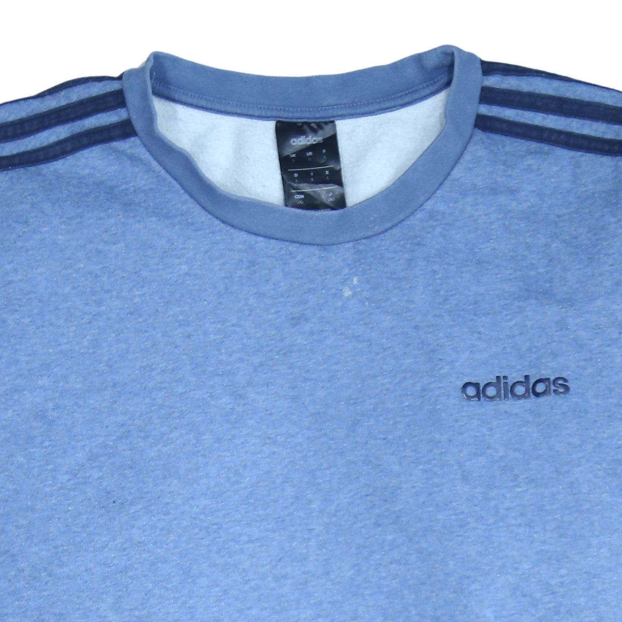 Mens UK Size L adidas Blue Pullover Sweatshirt