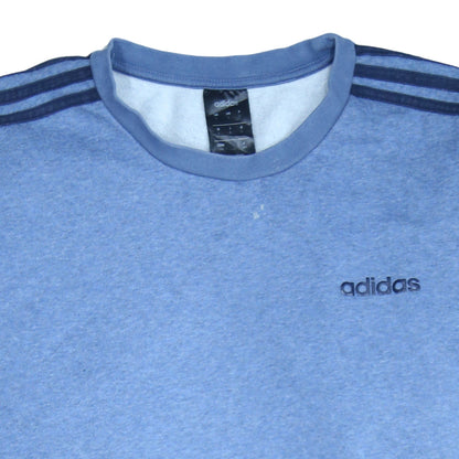 Mens UK Size L adidas Blue Pullover Sweatshirt