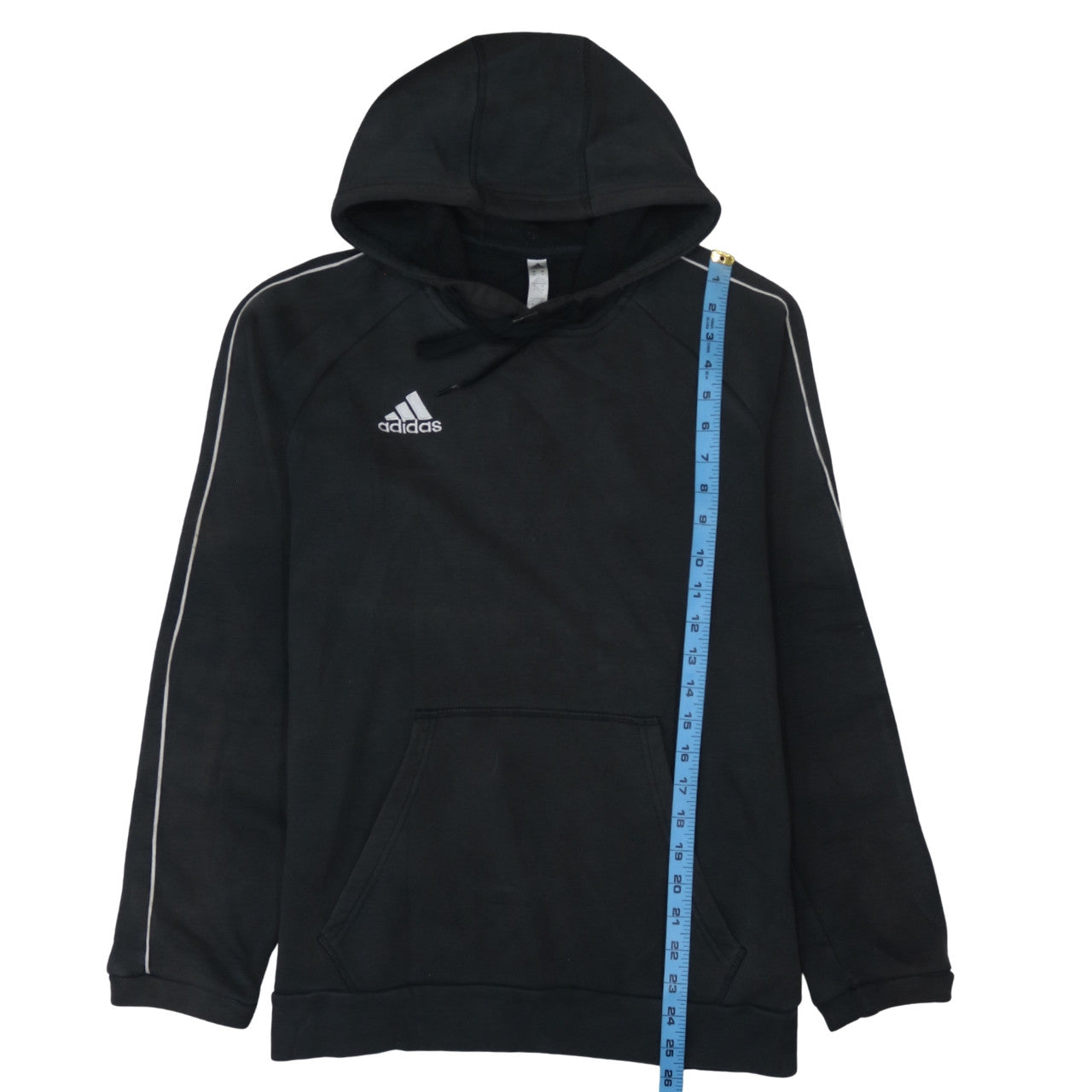Mens UK Size M adidas Black Pullover Hoodie