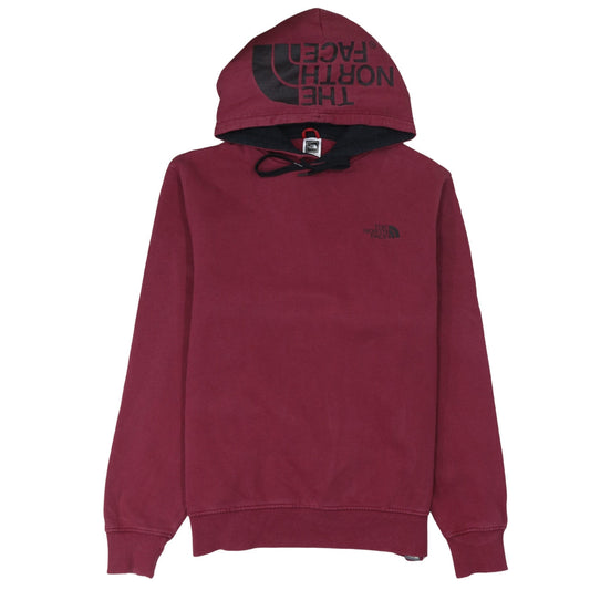 Womens UK Size M The North Face Red Pullover Hoodie