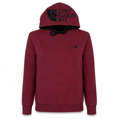 Womens UK Size M The North Face Red Pullover Hoodie
