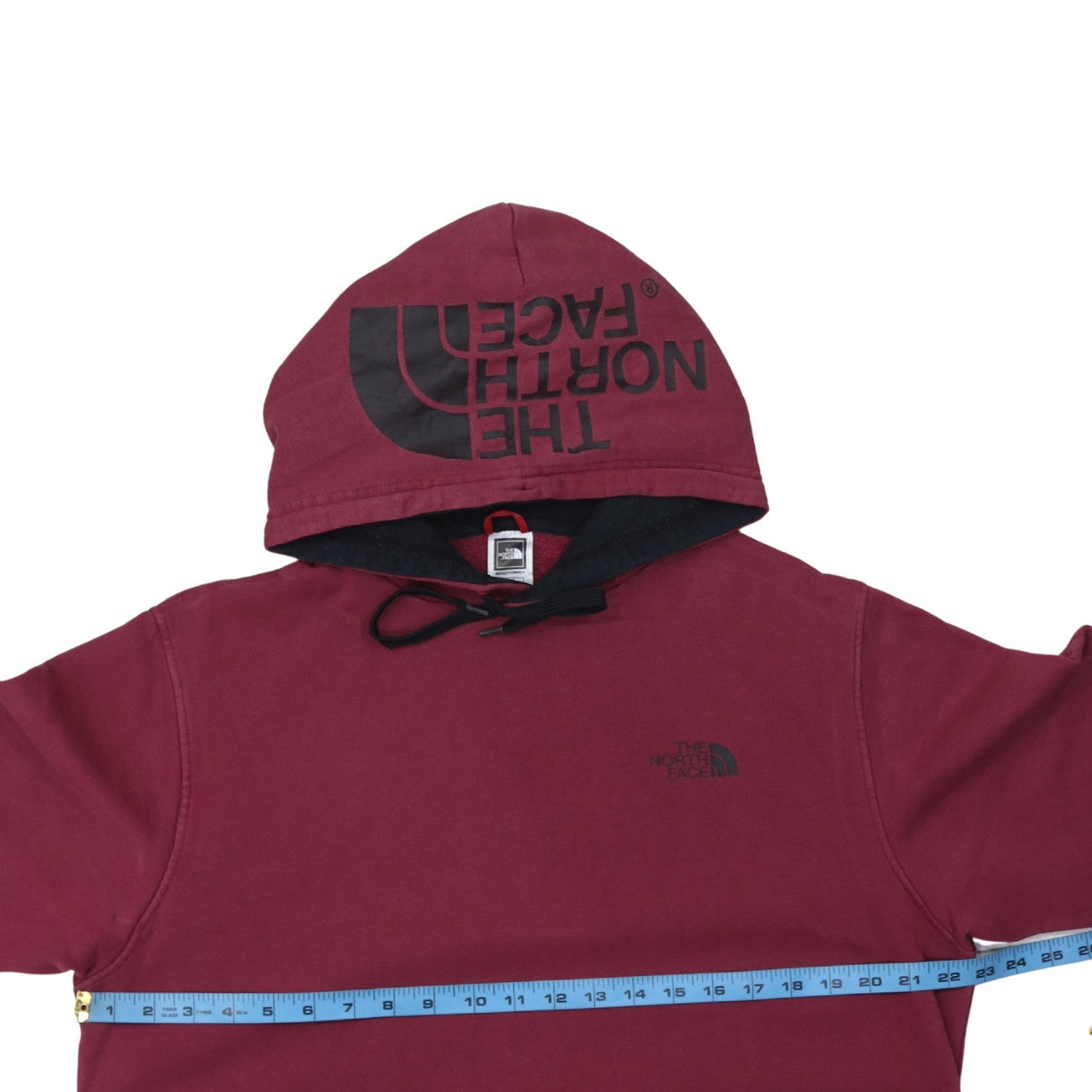 Womens UK Size M The North Face Red Pullover Hoodie