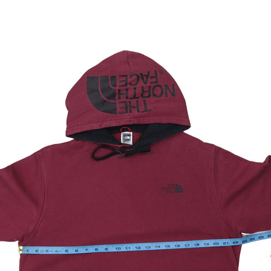 Womens UK Size M The North Face Red Pullover Hoodie