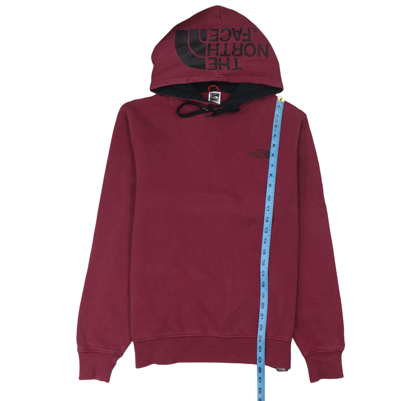 Womens UK Size M The North Face Red Pullover Hoodie