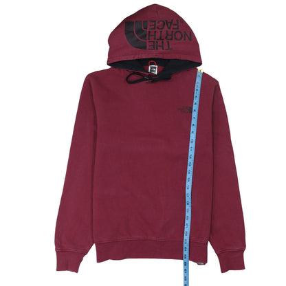 Womens UK Size M The North Face Red Pullover Hoodie
