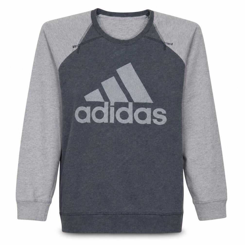 Mens UK Size L adidas Grey Pullover Sweatshirt