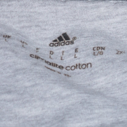 Mens UK Size L adidas Grey Pullover Sweatshirt