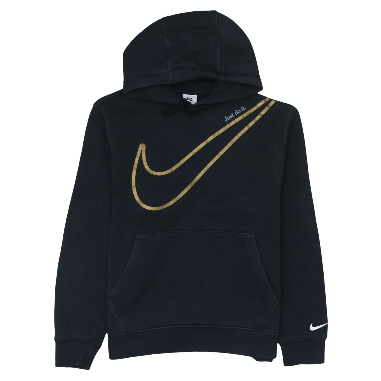 Womens UK Size S Nike Black Pullover Hoodie