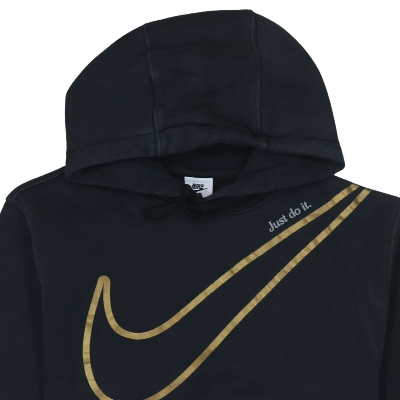 Womens UK Size S Nike Black Pullover Hoodie