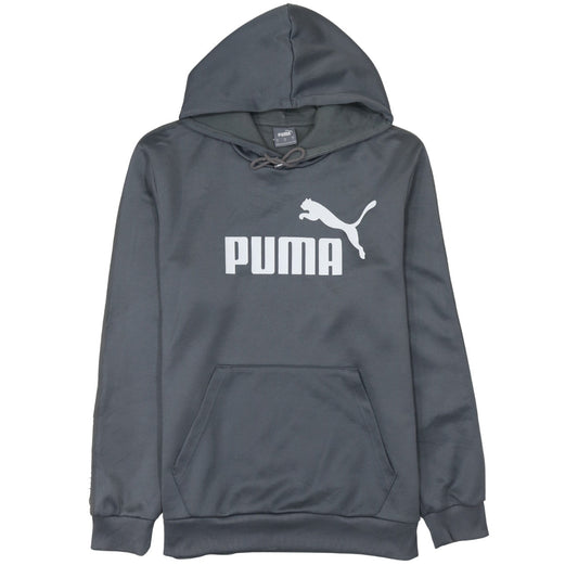 Mens UK Size M PUMA Grey Pullover Hoodie