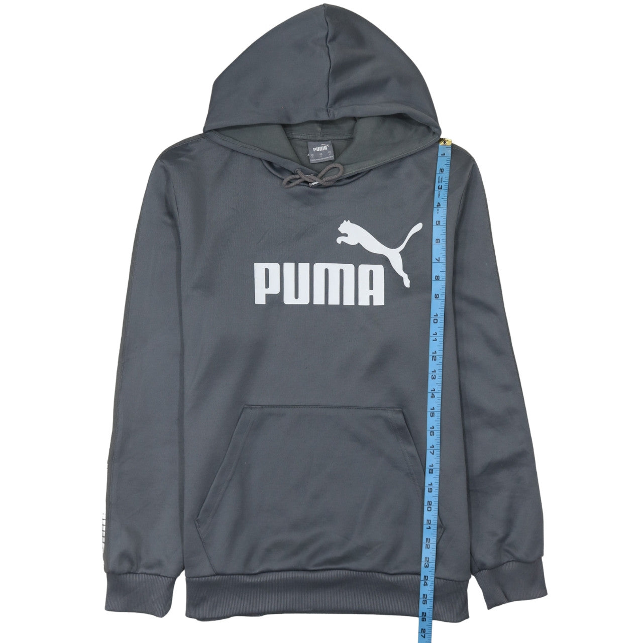 Mens UK Size M PUMA Grey Pullover Hoodie