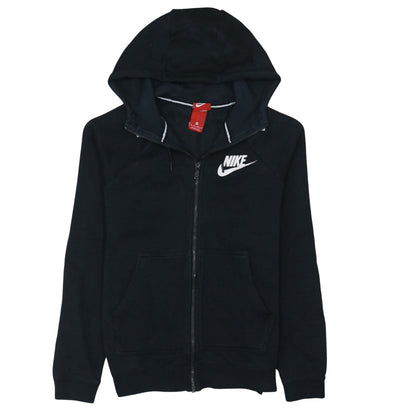 Womens UK Size XS Nike Black Full Zip Hoodie