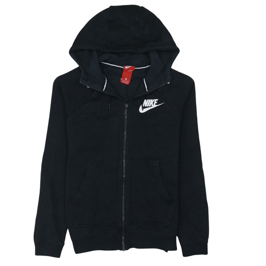 Womens UK Size XS Nike Black Full Zip Hoodie