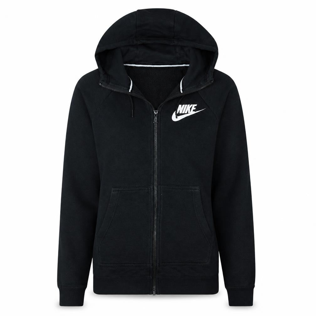 Womens UK Size XS Nike Black Full Zip Hoodie