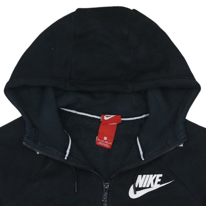 Womens UK Size XS Nike Black Full Zip Hoodie