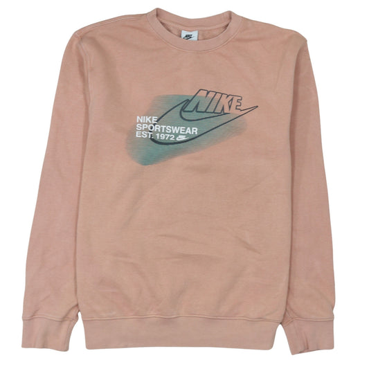 Womens UK Size M Nike Pink Pullover Sweatshirt