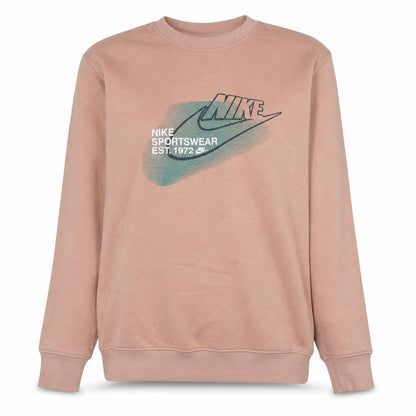 Womens UK Size M Nike Pink Pullover Sweatshirt
