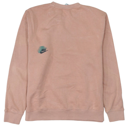 Womens UK Size M Nike Pink Pullover Sweatshirt