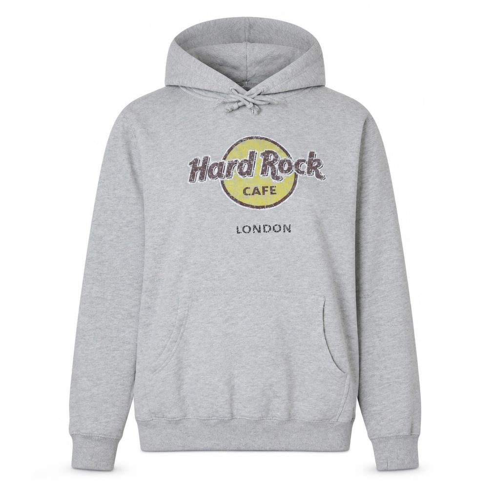Womens UK Size L Hard Rock Cafe Grey Pullover Hoodie