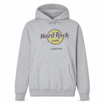 Womens UK Size L Hard Rock Cafe Grey Pullover Hoodie
