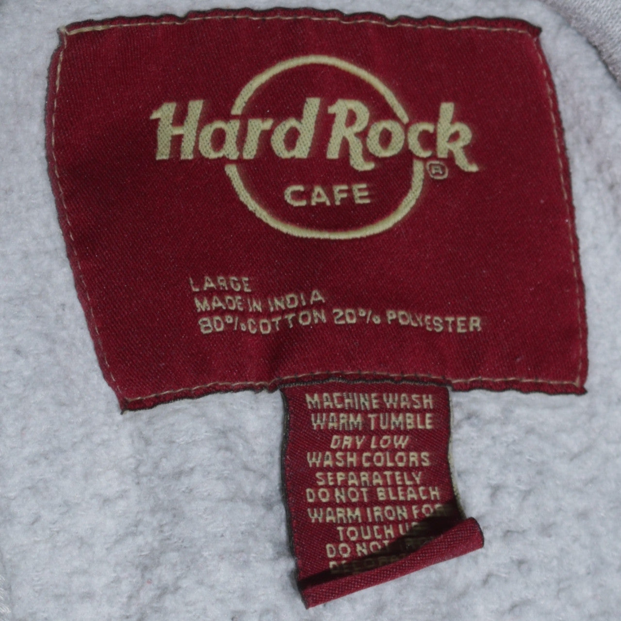 Womens UK Size L Hard Rock Cafe Grey Pullover Hoodie