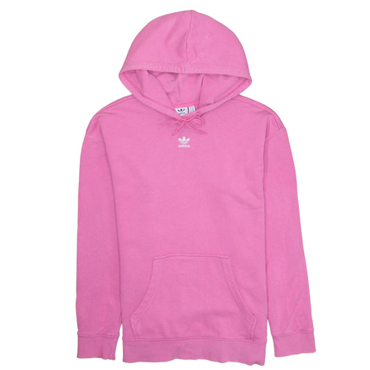 Womens UK Size 10 adidas Pink Pullover Hoodie