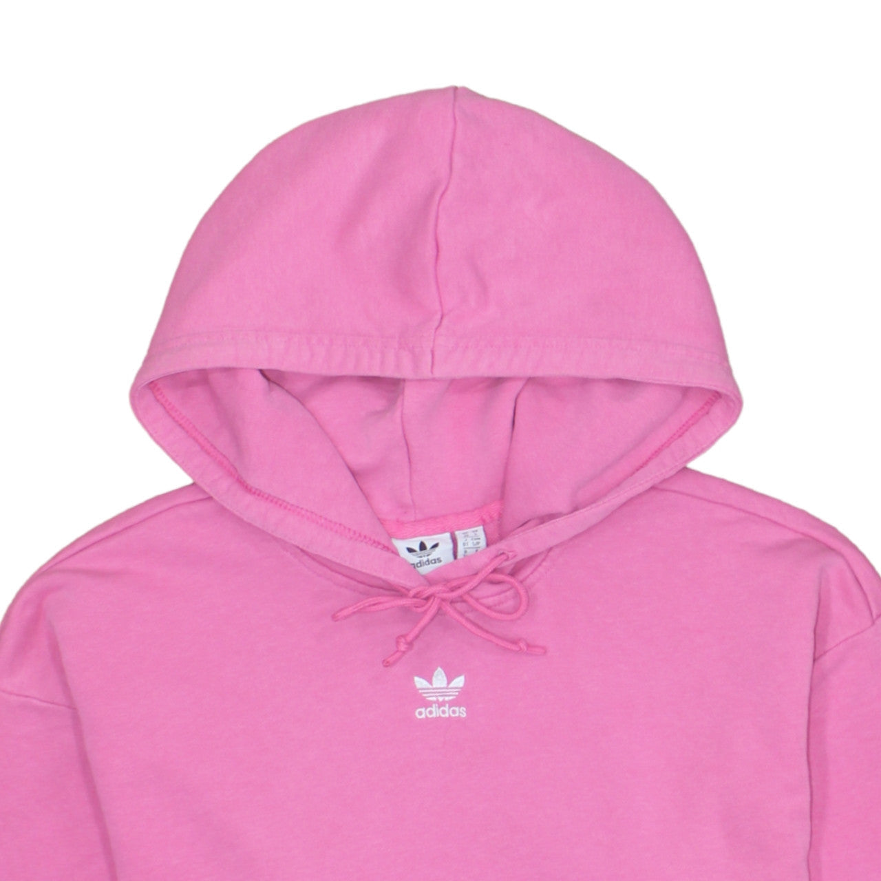 Womens UK Size 10 adidas Pink Pullover Hoodie