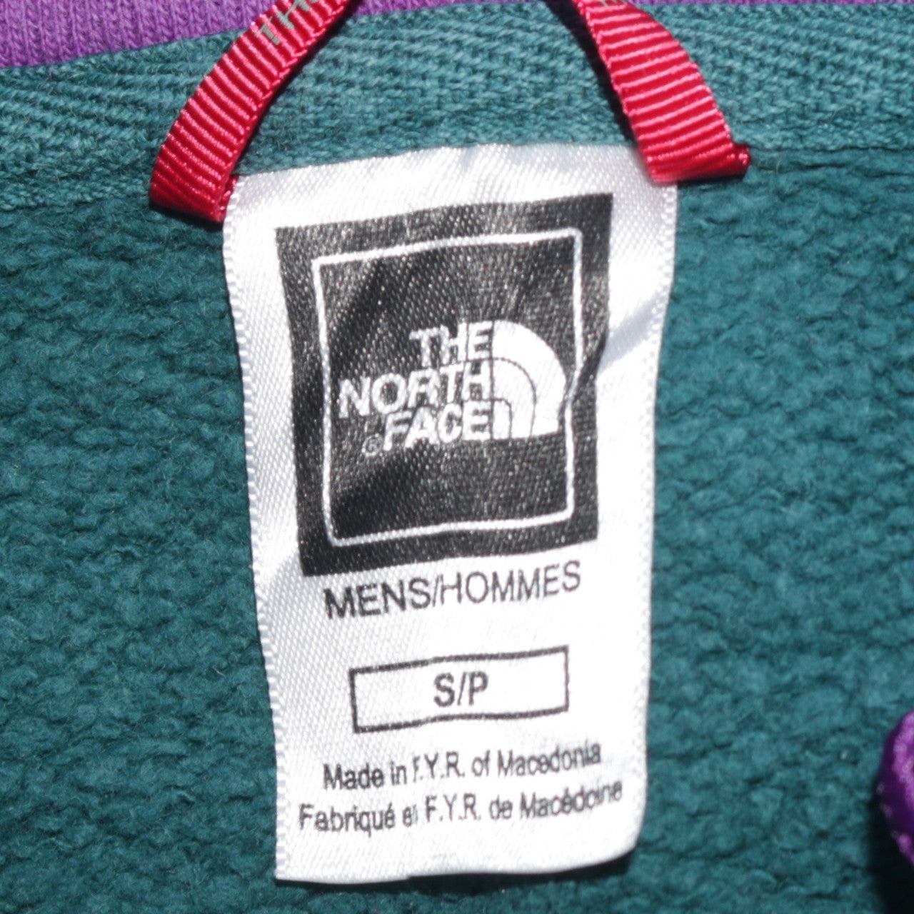 Mens UK Size S The North Face Green Pullover Hoodie