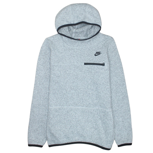 Mens UK Size L Nike Grey Pullover Hoodie